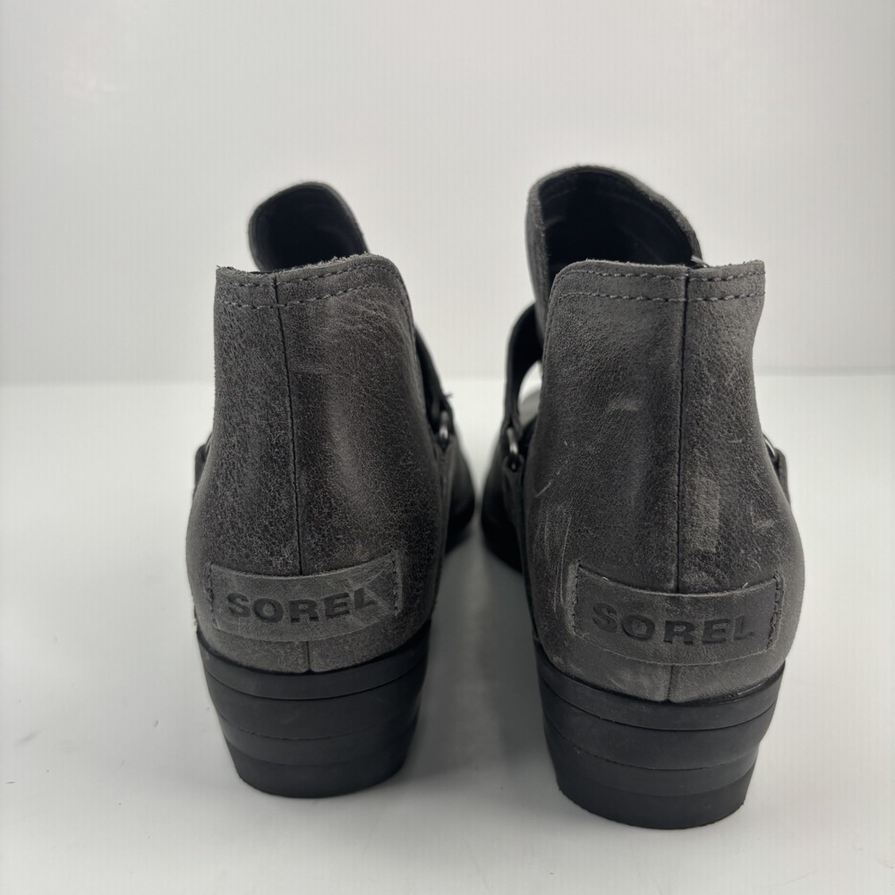 Sorel Lolla II Women's US 7 Quarry Grey Waterproof Leather Studded Ankle Boots - Picture 4 of 16